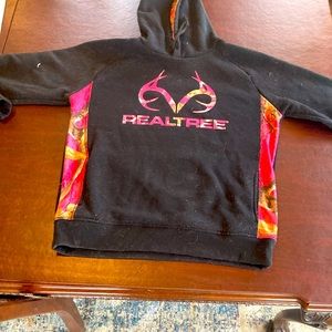 Women’s Medium Realtree black and pink camo hoody